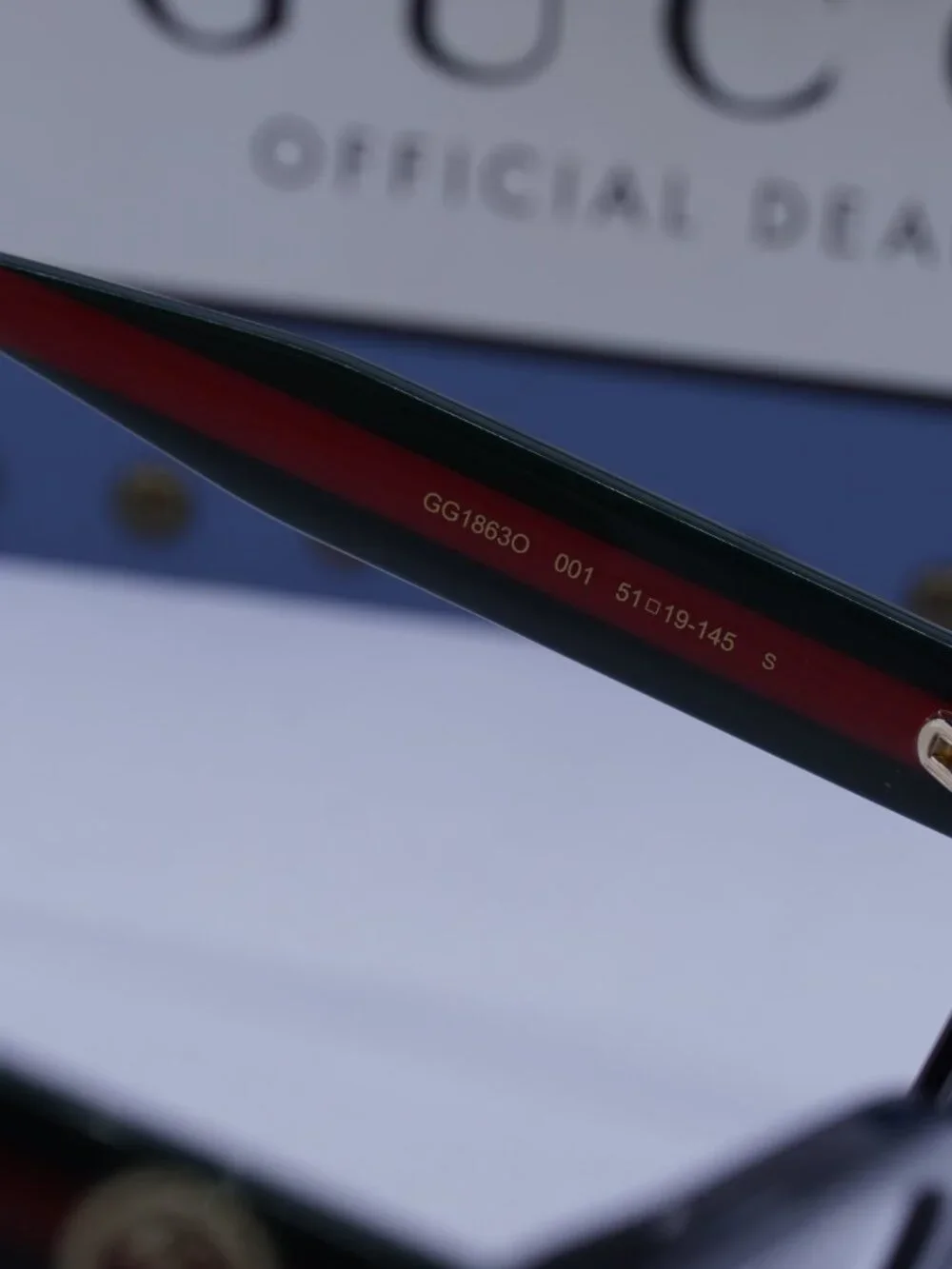 Gucci GG1863O 001 Cat Eye 51mm Eyeglasses - Black